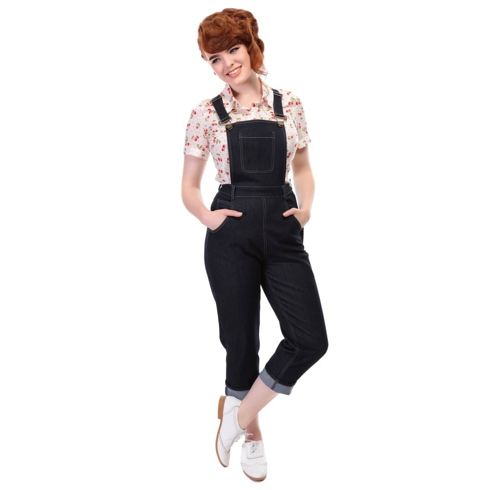 collectif mainline coco denim dungarees.